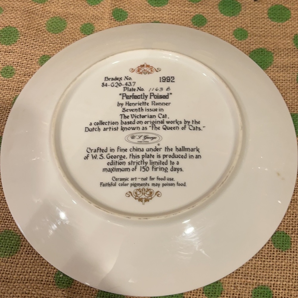 W.S. George Collector Plate - Picture 3 of 4